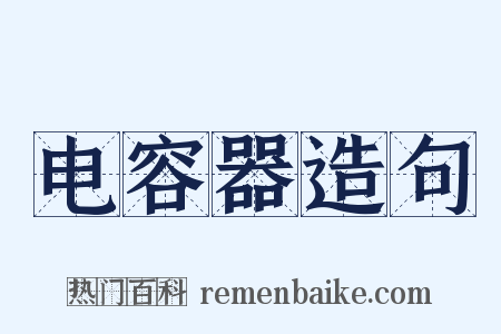 电容器造句是什么意思的图片